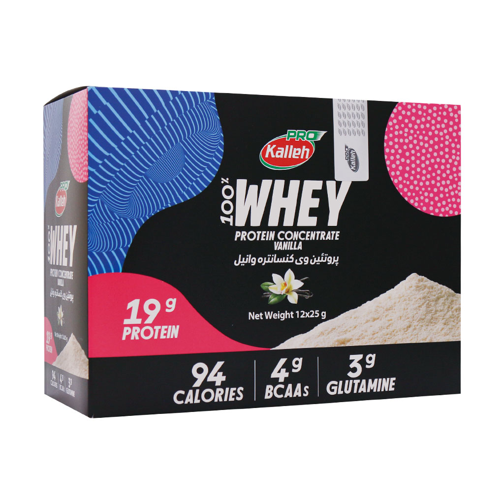 ساشه پروتئین وی کاله پرو 12 عدد | Kalleh Pro Whey Protein Cocentrate 12 Sachets