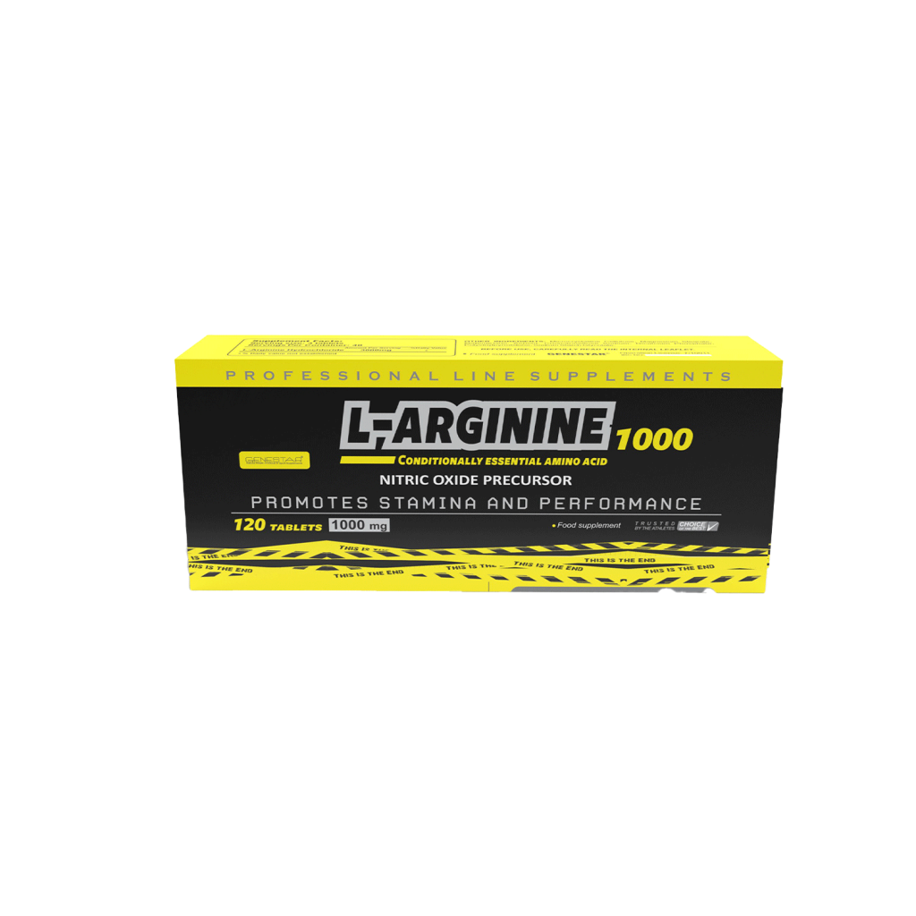 ال آرژنین 1000 میلیگرم 120 عددی ژن استار | L-ARGININE 1000 mg 120 tabs GENESTAR