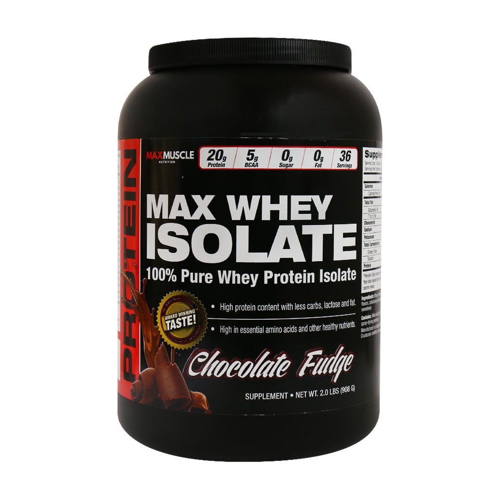 پروتئین وی ایزوله مکس ماسل 908 گرم | Max Muscle Whey Isolate 908 g