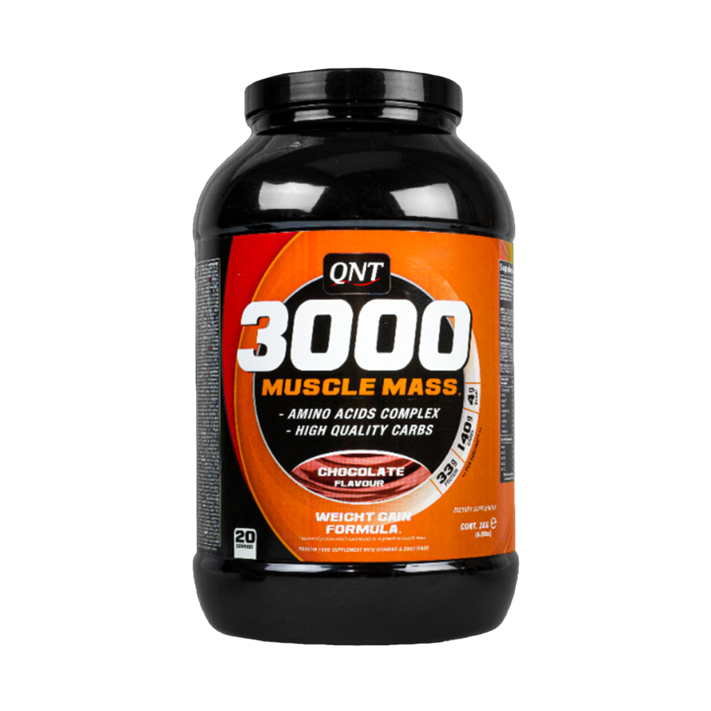 گینر 3000 ماسل مس 3 کیلوگرم کیو ان تی | GAINER 3000 MUSCLE MASS 3 Kg QNT