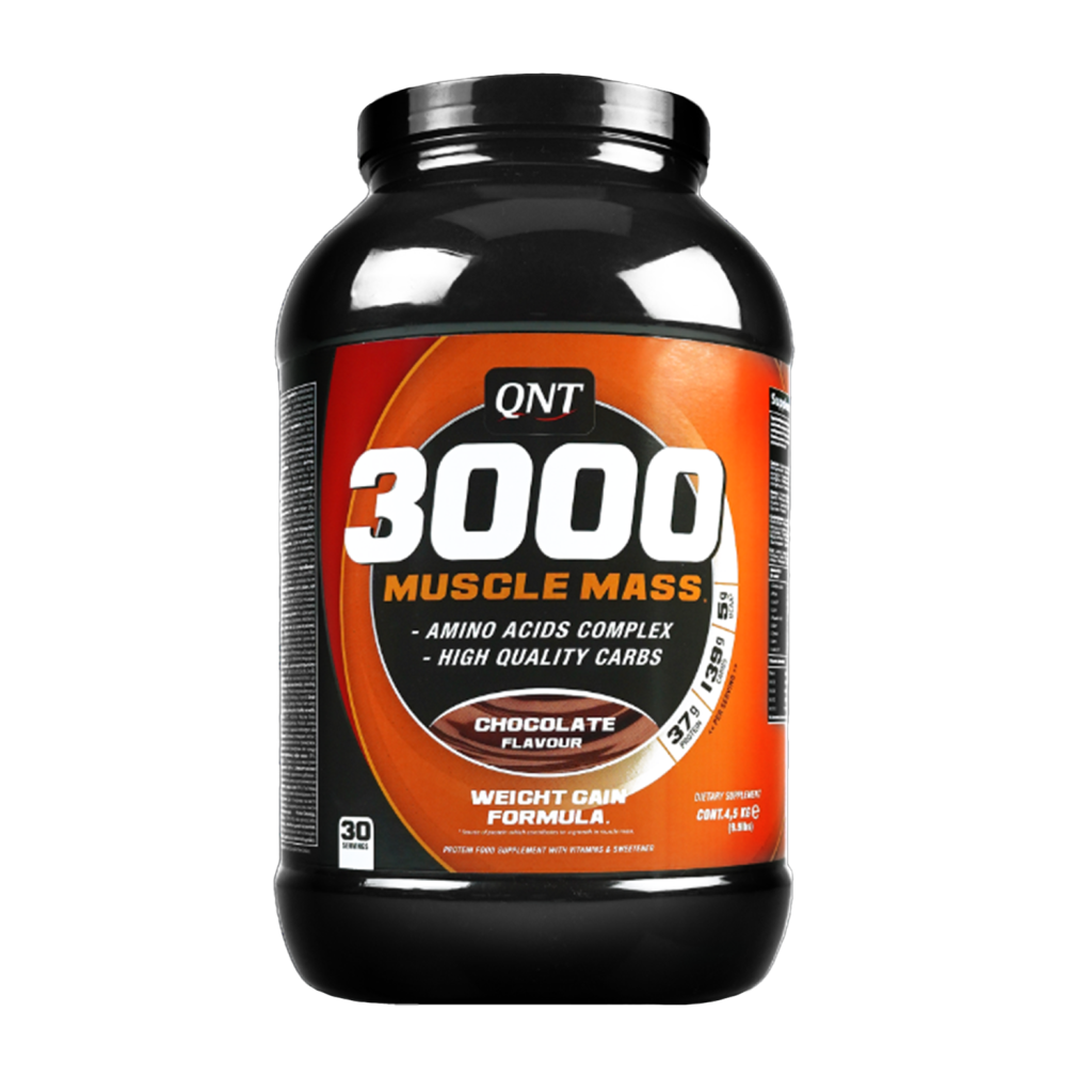 گینر 3000 ماسل مس 4.5 کیلوگرم کیو ان تی | GAINER 3000 MUSCLE MASS 4.5 Kg QNT
