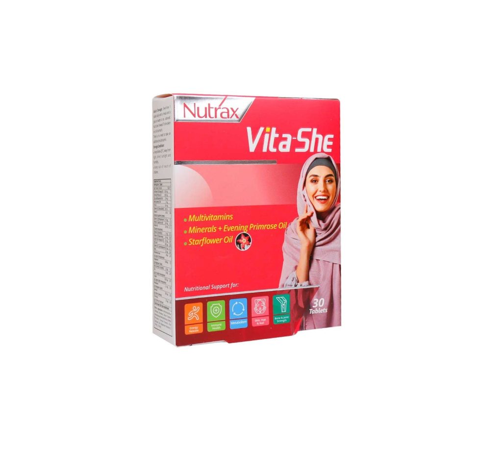 قرص مولتی ویتامین وایتا شی نوتراکس 30 عدد | Nutrax Multivitamin Vita she 30 tablets