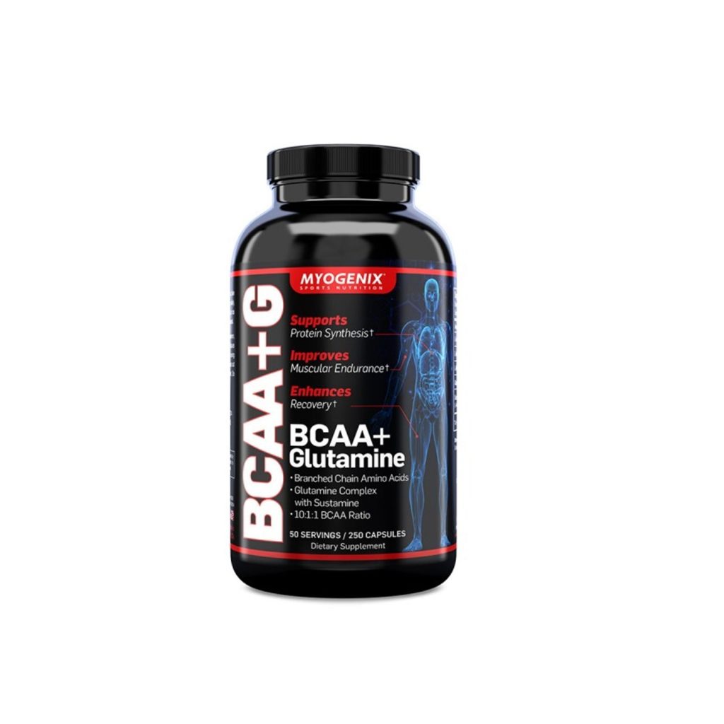 بی سی ای ای + گلوتامین 100عددی مایوژنیکس | BCAA+GLUTAMINE MYOGENIX