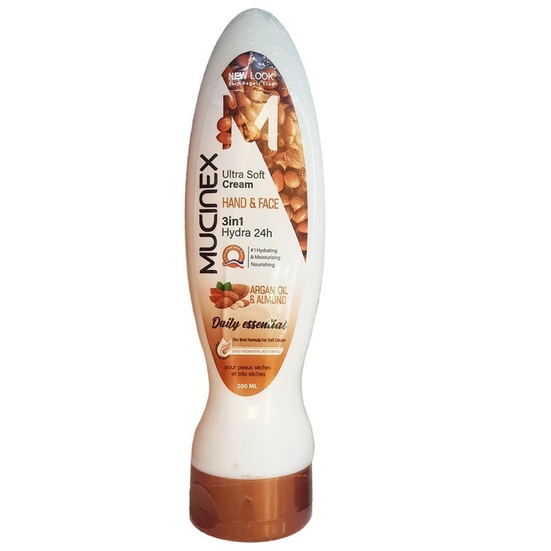 کرم دست و صورت پوست های خیلی خشک ماسینکس | Mucinex Ultra Soft Cream Argan Oil And Almond