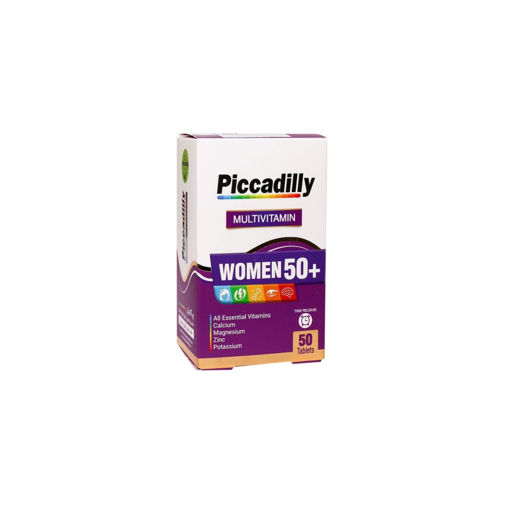 مولتی ویتامین بانوان بالای 50 سال پیکادیلی | Multivitamin women+50 Piccadilly
